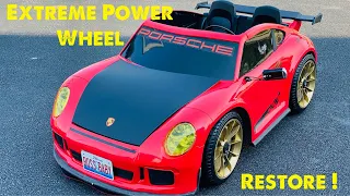 Power Wheels Ride on | Used Porsche Electric Car for Kids Modification