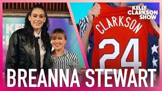 Breanna Stewart Surprises Kelly Clarkson With Team USA Olympics Jersey