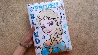 Blind Bag paper 💖 Frozen ❄️ ASMR / satisfying opening blind bag / Disney princess / elsa