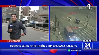 Pareja de esposos son atacados a balazos cuando iban en una mototaxi en La Victoria