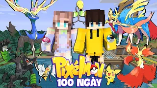 Tóm Tắt 100 Ngày Sinh Tồn Trong Minecraft Pixelmon Cùng Bạn Bè