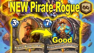 NEW Buffed Pirate Admiral Hooktusk 2.0 Rogue Is Super Fun! Showdown in the Badlands | Hearthstone
