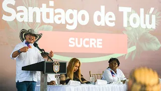 Pdte. Petro en el evento Acciones por la paz y la vida del Gobierno del Cambio Santiago de Tolú