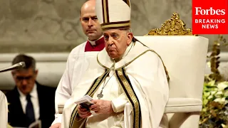 Pope Francis Leads Midnight Mass In Saint Peter's Basilica Before Christmas