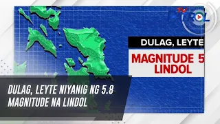 Dulag, Leyte niyanig ng 5.8 magnitude na lindol | TV Patrol