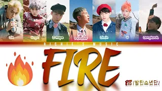 BTS (방탄소년단) - FIRE (불타오르네) [Color Coded Lyrics Han|Rom|Eng]