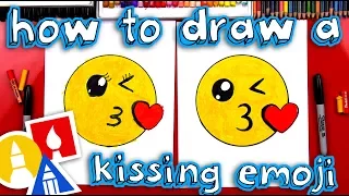 How To Draw The Kissing Emoji