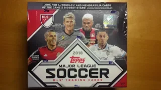 2018 Topps MLS Soccer 24 Packs Retail Box Break and Review