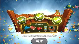 Angry Birds 2 Daily Challenge How to Strike Daily Challenge Today Blue's Brawl Tuesday 4-5-6 #120324