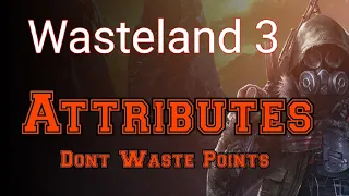 wasteland 3 attributes what not to do!