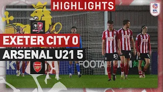 HIGHLIGHTS: Exeter City 0 Arsenal U21 5 (10/10/23) EFL Trophy Group Stage