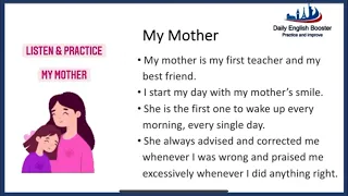 Listen & Practice English - Session 25 | my mother