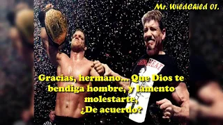 Últimos mensajes grabados de Eddie Guerrero a Chris Benoit. (Subtitulado en Español.)