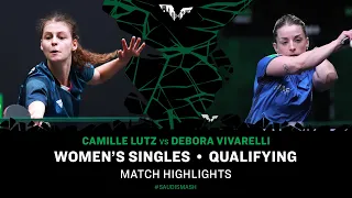 Camille Lutz vs Debora Vivarelli | WS Qual | Saudi Smash 2024
