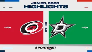 NHL Highlights | Hurricanes vs. Stars - January 25, 2023