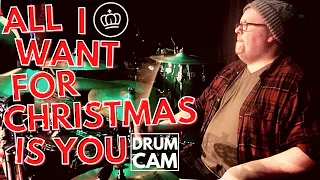 "All I Want For Christmas Is You" Funk Drum Cam // Live with The Pocket Kings