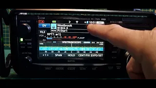 ICOM IC-705 Testing New - DV Repeater Monitor Firmware 1.32