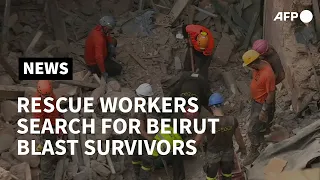 Rescue workers search for survivors one month after Beirut blast | AFP