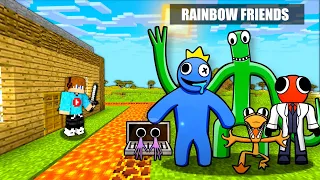 RAINBOW FRIENDS vs BEZPIECZNA BAZA w Minecraft!
