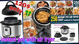 Instant Pot Duo Crisp Pressure Cooker 11 in 1, 8 Qt with Air Fryer, Roast, Bake, Dehydrate
