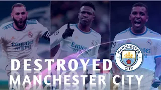 Benzema,Vinicius,Rodrygo DESTROYED Manchester City