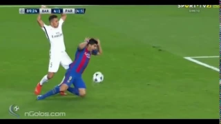 Luis Suarez e seu pênalti cavado | Barcelona 6x1 PSG