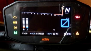 KTM SuperDuke R - TFT dash + KTM My Ride + Settings + Features