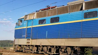UltraHD 4K Електровоз ЧС4-061 з поїздом D 65 Москва-Кишинів