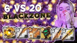 what no gear fear looks like - Fighting BLOBS in Blackzone - 6 vs 20 // ALBION ONLINE