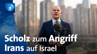 Statement von Bundeskanzler Scholz zum Angriff des Iran auf Israel