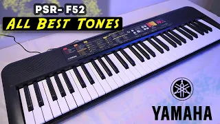 🔥 Yamaha PSR F52 All Indian Tones | Best Keyboard Under 10000