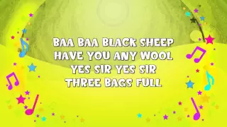 Baa Baa Black Sheep | Karaoke | Nursery Rhyme | KiddieOK