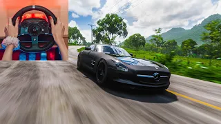 MY GIRL DRIVING MERCEDES BENZ SLS AMG | Forza Horizon 5 | Logitech G920 Gameplay