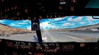 Engine Emergency landing and near miss/ Redding to Palm Springs/ B737-800NG Homecockpit