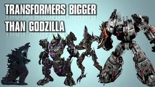 10 Transformers Bigger than Legendary Godzilla
