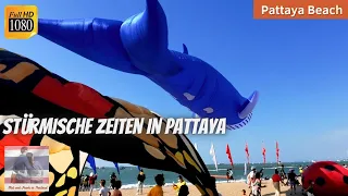 Stürmisches Pattaya 🪁🏖️ Neue V-Variante auch in Thailand ein Thema - Drachen am Strand - 28.11.2021