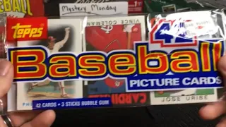 Mystery Monday #4 PLUS 1986 Grocery Rack Pack! ⚾️