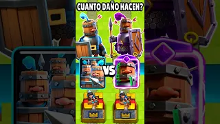 DAÑO de RECLUTAS EVOLUCIONADOS vs NORMAL | #clashroyale