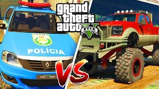 GTA 5 - POLICIA VS CARRO EXTREME ‹ Dudu Moura GTA ›