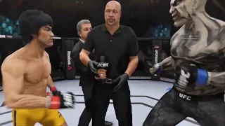 Bruce Lee vs. Jeepers Creepers (EA Sports UFC 3) - CPU vs. CPU - Crazy UFC 👊🤪