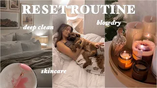 SUNDAY RESET ROUTINE | full house speed clean, skincare routine & lots of self care 💕