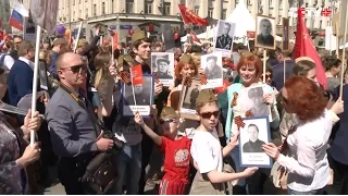 Russian People Hold Commemorative Activities for Victory Day in Moscow11