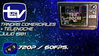 Tandas Comerciales Canal 13 UCTV + Telenoche - Julio 1981