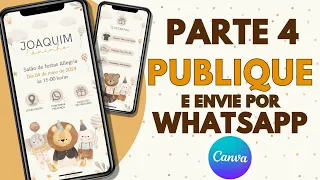 Como Salvar um Convite Virtual e Interativo ANIMADO no Canva GRÁTIS