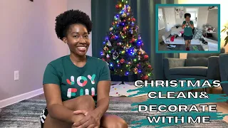 CHRISTMAS CLEAN AND DECORATE WITH ME| Christmas Decorating 2022| Speed Cleaning Motivation