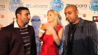 Bona Fide UK AMA 2012 Blue Carpet interview by Jamm Media