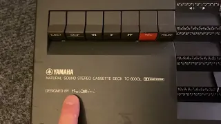 YAMAHA TC-800GL Tape Deck no power.