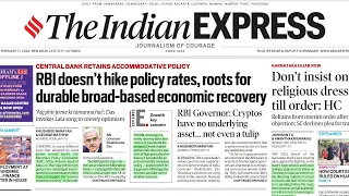 11th February, 2022. The Indian Express Newspaper Analysis presented by Priyanka Ma'am (IRS).