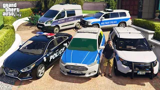 GTA 5 - Stealing United States Military Police Vehicles with Michael! | (Real Life Cars) #118