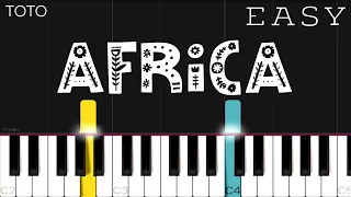 Toto - Africa | EASY Piano Tutorial